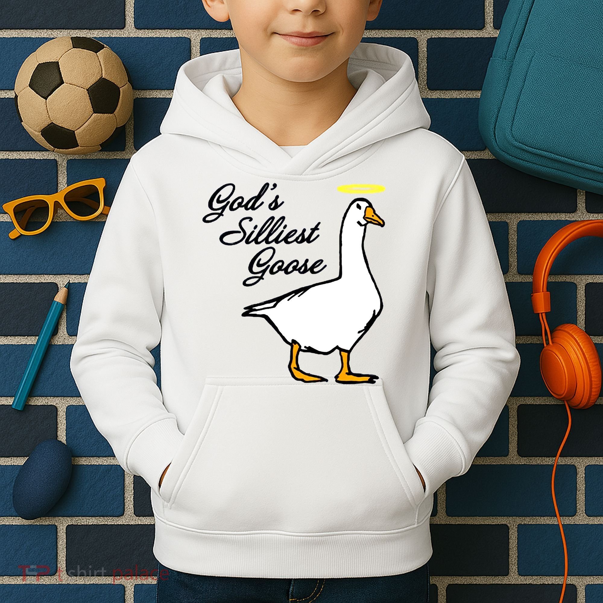 God's Silliest Goose Kids Hoodie