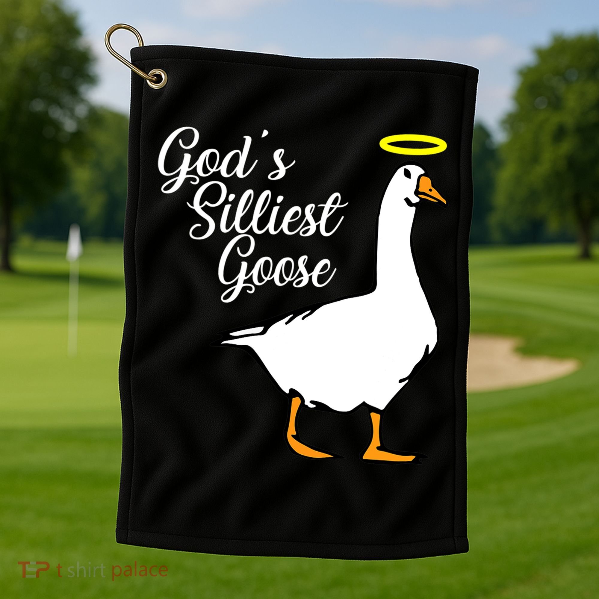 God's Silliest Goose Golf Towel