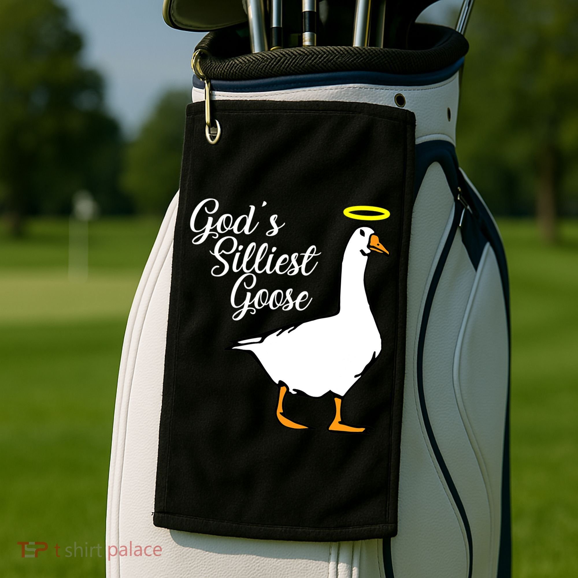 God's Silliest Goose Golf Towel