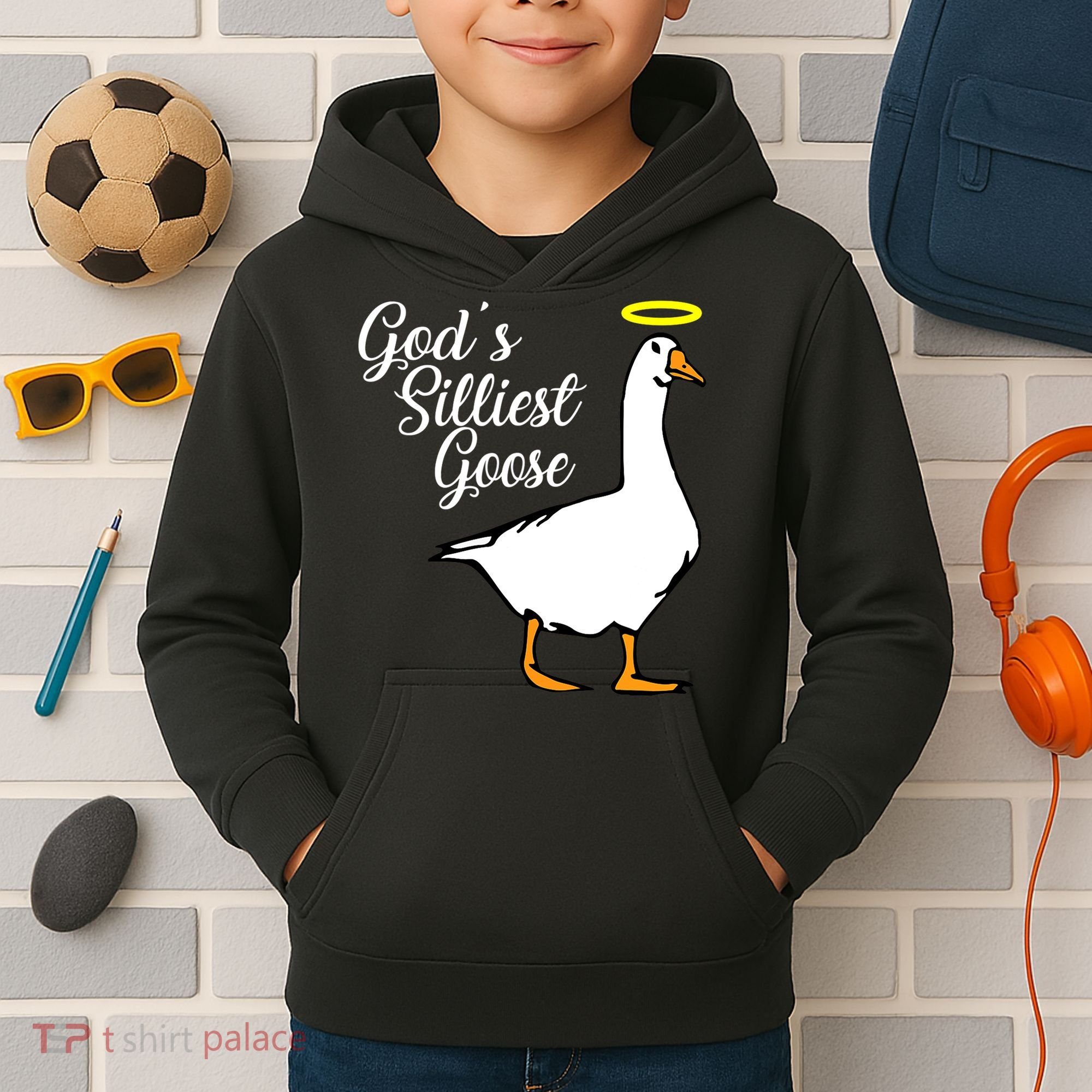 God's Silliest Goose Kids Hoodie