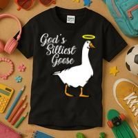 God's Silliest Goose Kids T-Shirt thumb 3