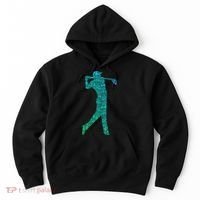 Golfer Silhouette Golf Things Golfing Dad Women Hoodie thumb 0