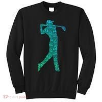 Golfer Silhouette Golf Things Golfing Dad Women Sweatshirt thumb 0