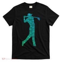 Golfer Silhouette Golf Things Golfing Dad Women T-Shirt thumb 0