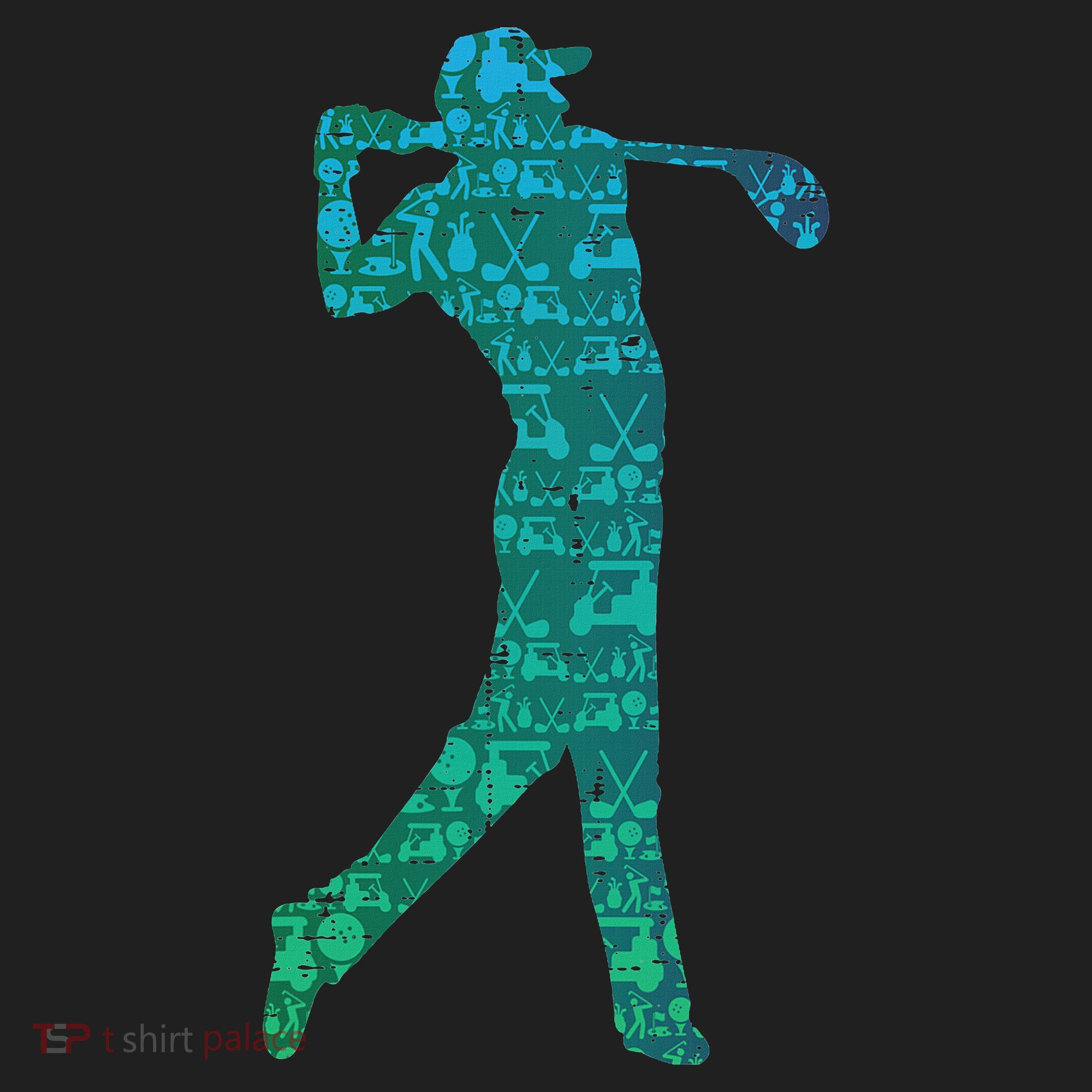 Golfer Silhouette Golf Things Golfing Dad Women Beanie
