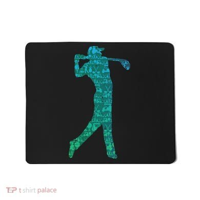 Golfer Silhouette Golf Things Golfing Dad Women Mousepad