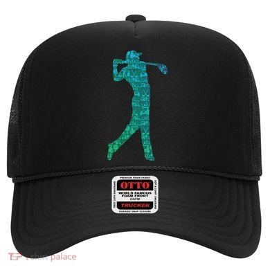 Golfer Silhouette Golf Things Golfing Dad Women Hat
