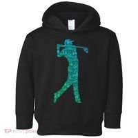 Golfer Silhouette Golf Things Golfing Dad Women Toddler Hoodie thumb 0