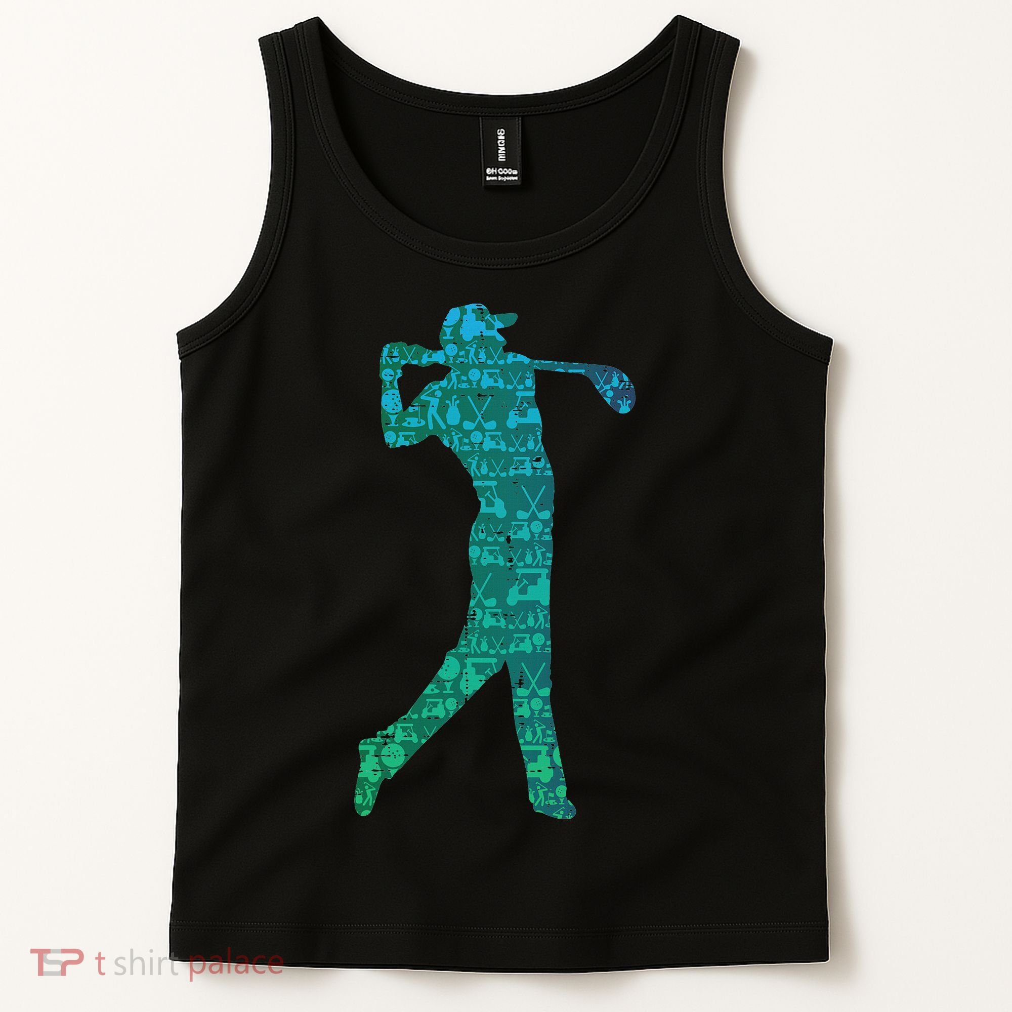 Golfer Silhouette Golf Things Golfing Dad Women Tank Top