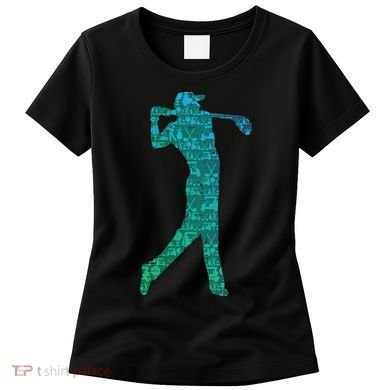 Golfer Silhouette Golf Things Golfing Dad Women Women's T-Shirt