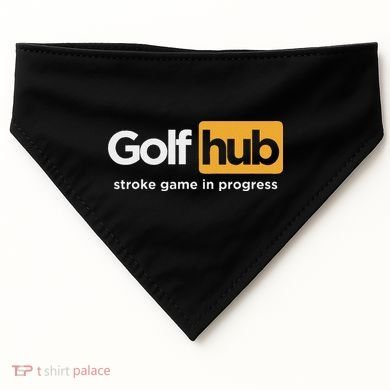 Golfhub Stroke Game In Progress USA-Made Doggie Bandana