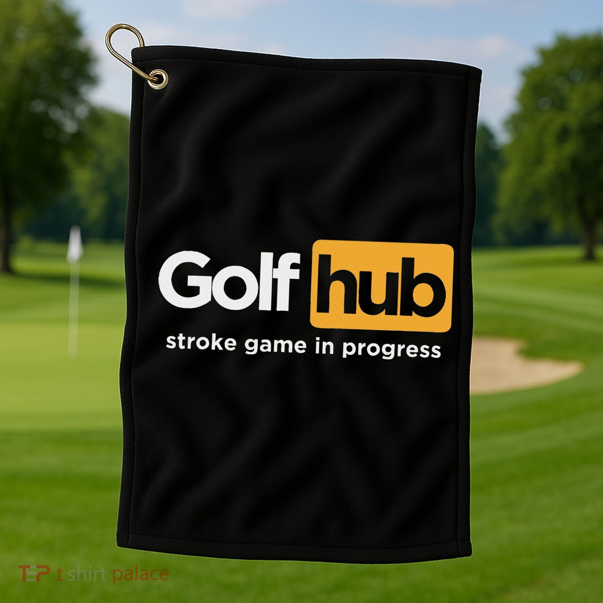 Golfhub Stroke Game In Progress Golf Towel
