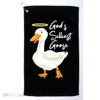 Gods Silliest Goose Golf Towel thumb 0
