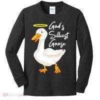 Gods Silliest Goose Kids Long Sleeve Shirt thumb 0