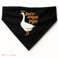 God's Silliest Goose Funny USA-Made Doggie Bandana thumb 0