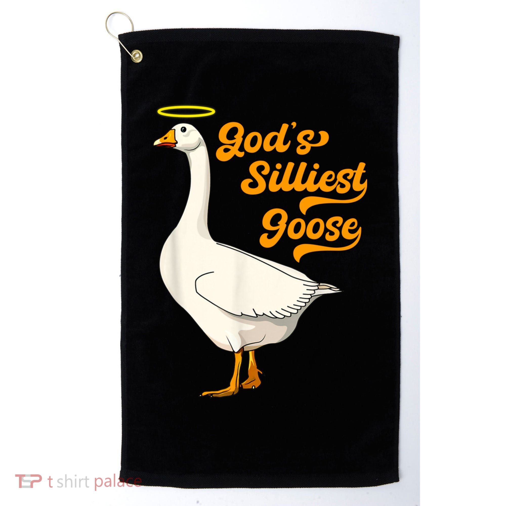 God's Silliest Goose Funny Golf Towel