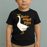God's Silliest Goose Funny Toddler T-Shirt thumb 2