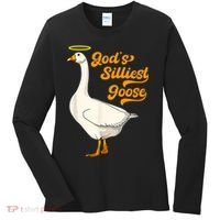 God's Silliest Goose Funny Women's Long Sleeve Shirt thumb 0