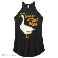 God's Silliest Goose Funny Women's Perfect Tri Rocker Tank thumb 0