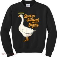 God's Silliest Goose Funny Kids Sweatshirt thumb 0