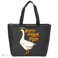 God's Silliest Goose Funny Tote Bag thumb 0