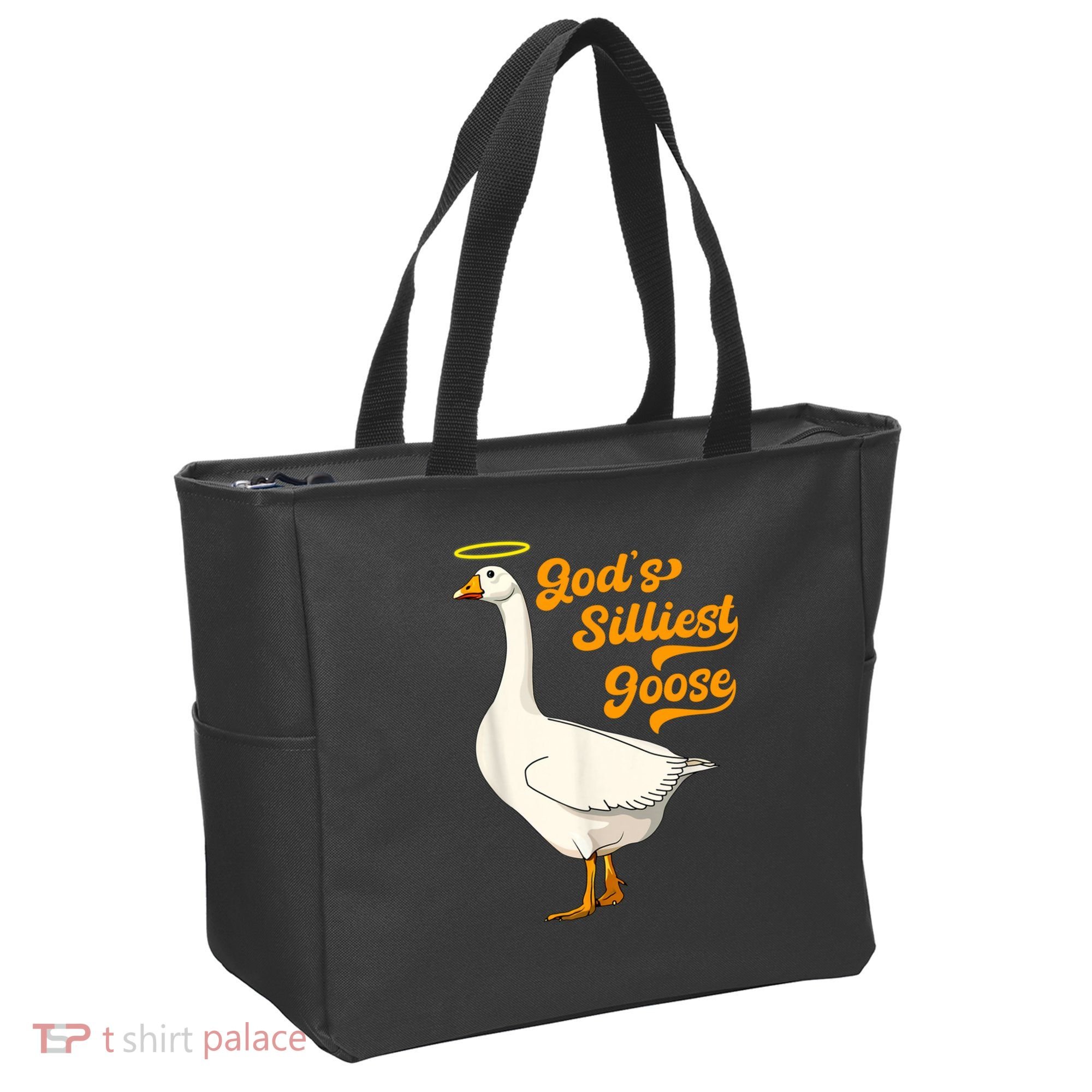God's Silliest Goose Funny Tote Bag
