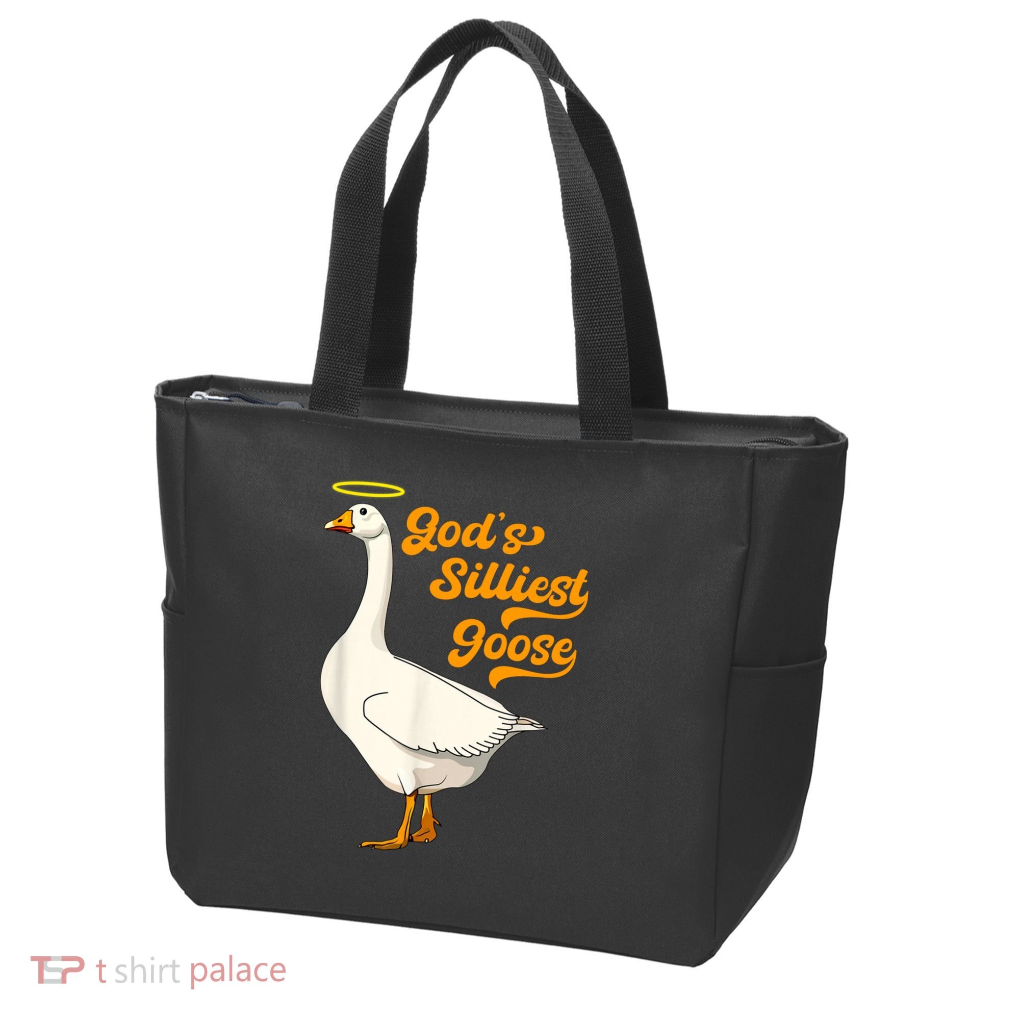God's Silliest Goose Funny Tote Bag