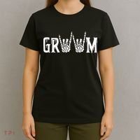 Gothic Skeleton Groom Wedding Just Married Spooky Halloween T-Shirt thumb 4