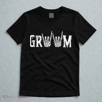 Gothic Skeleton Groom Wedding Just Married Spooky Halloween T-Shirt thumb 5