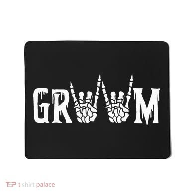 Gothic Skeleton Groom Wedding Just Married Spooky Halloween Mousepad