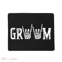 Gothic Skeleton Groom Wedding Just Married Spooky Halloween Mousepad thumb 0