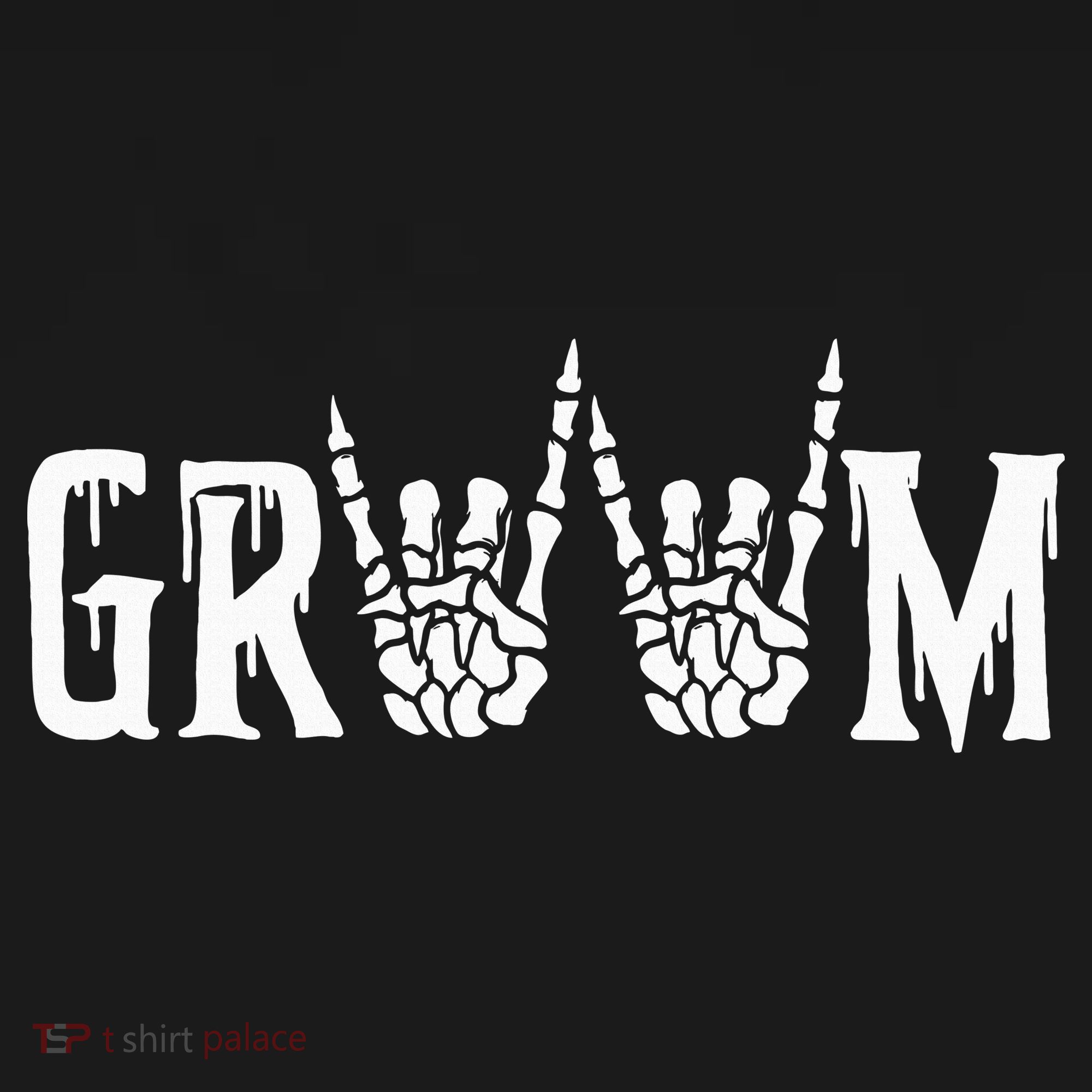 Gothic Skeleton Groom Wedding Just Married Spooky Halloween Mousepad