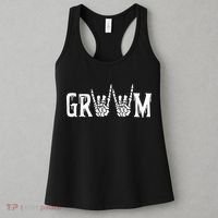 Gothic Skeleton Groom Wedding Just Married Spooky Halloween Women's Tank Top thumb 3