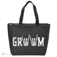 Gothic Skeleton Groom Wedding Just Married Spooky Halloween Tote Bag thumb 0
