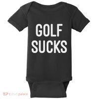 Golf Sucks Baby Bodysuit thumb 0
