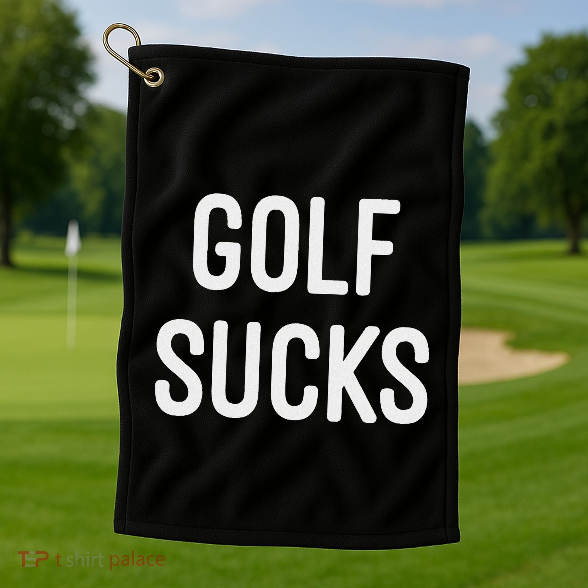 Golf Sucks Golf Towel