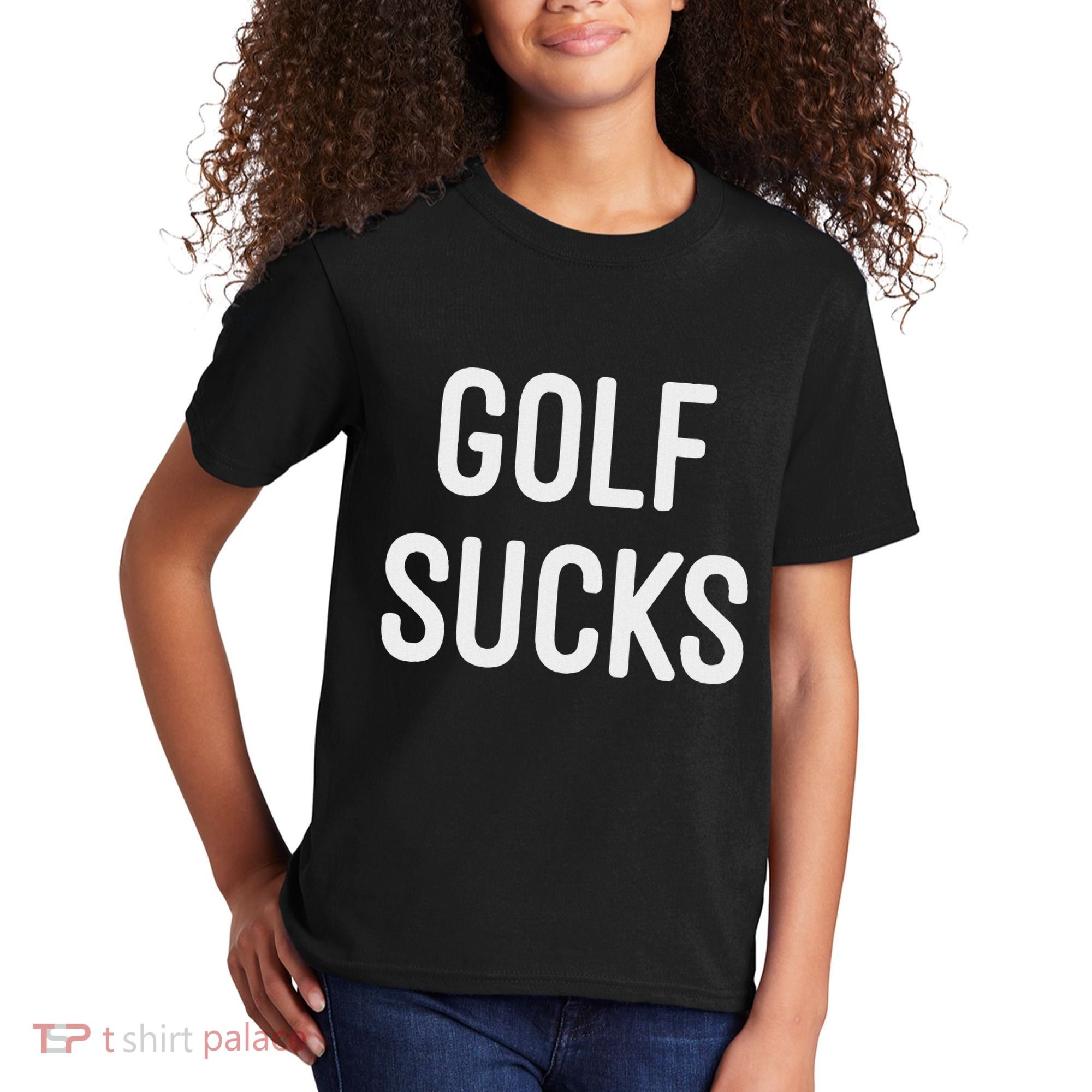 Golf Sucks Kids T-Shirt