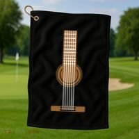 Guitar Strings Golf Towel thumb 1
