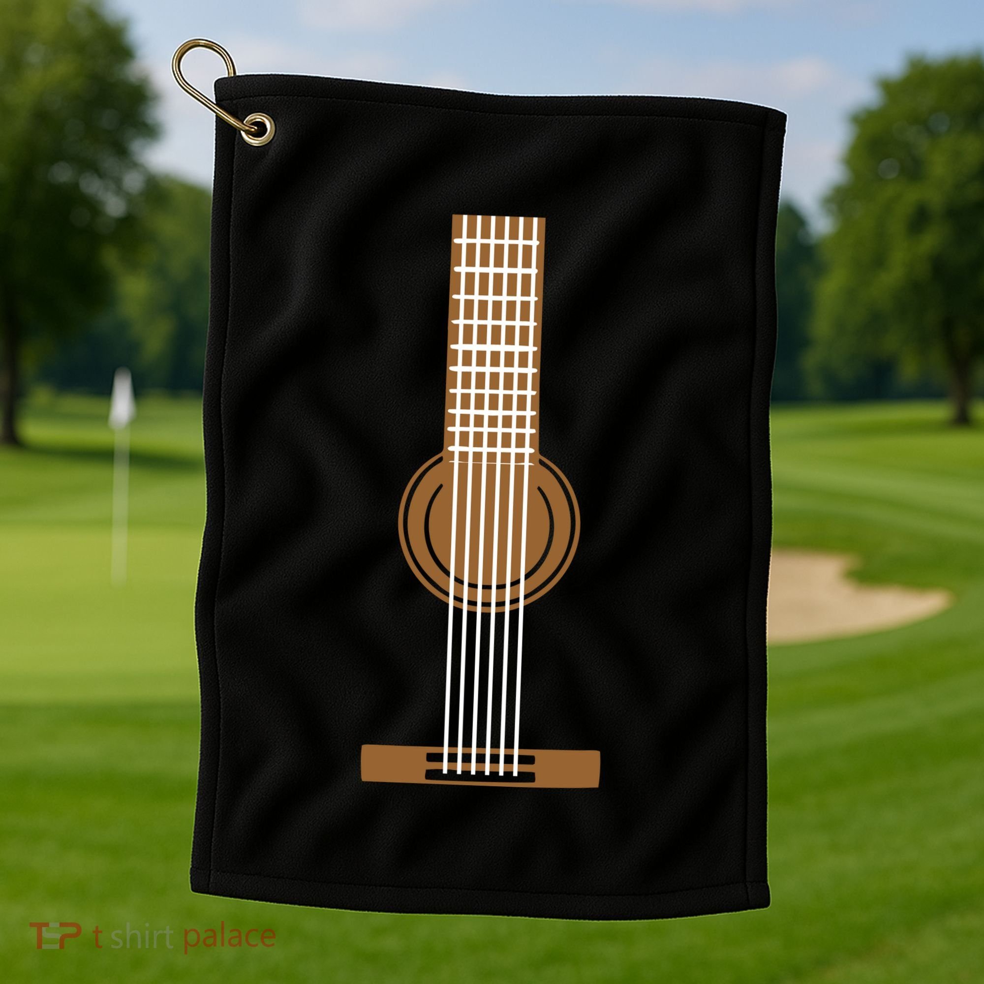 Guitar Strings Golf Towel