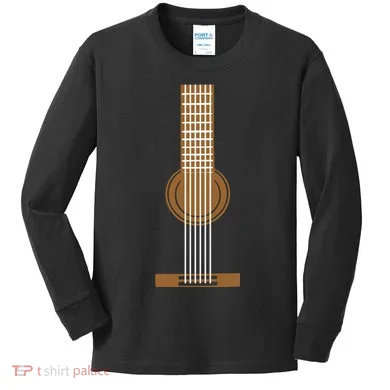 Guitar Strings Kids Long Sleeve Shirt