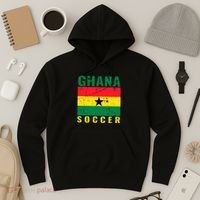Ghana Soccer Ghana Flag T Hoodie thumb 3