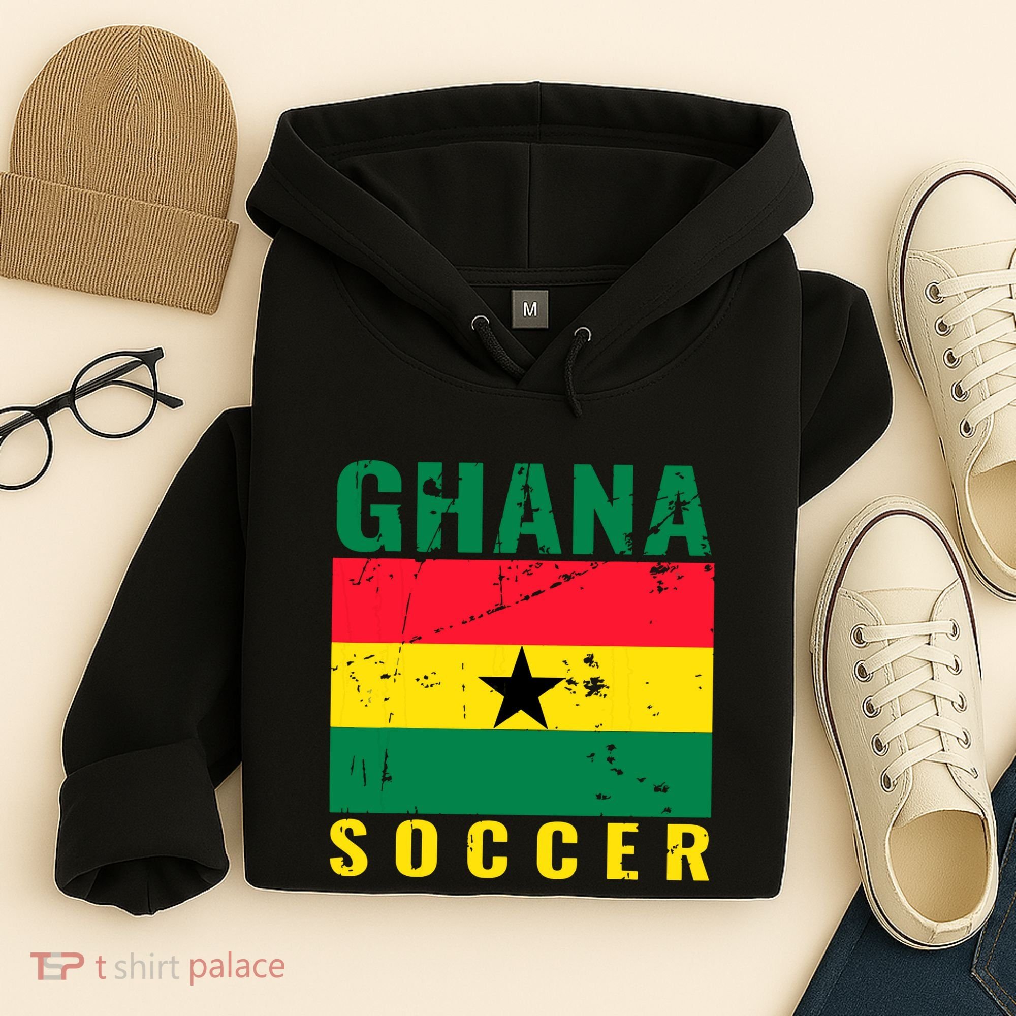 Ghana Soccer Ghana Flag T Hoodie