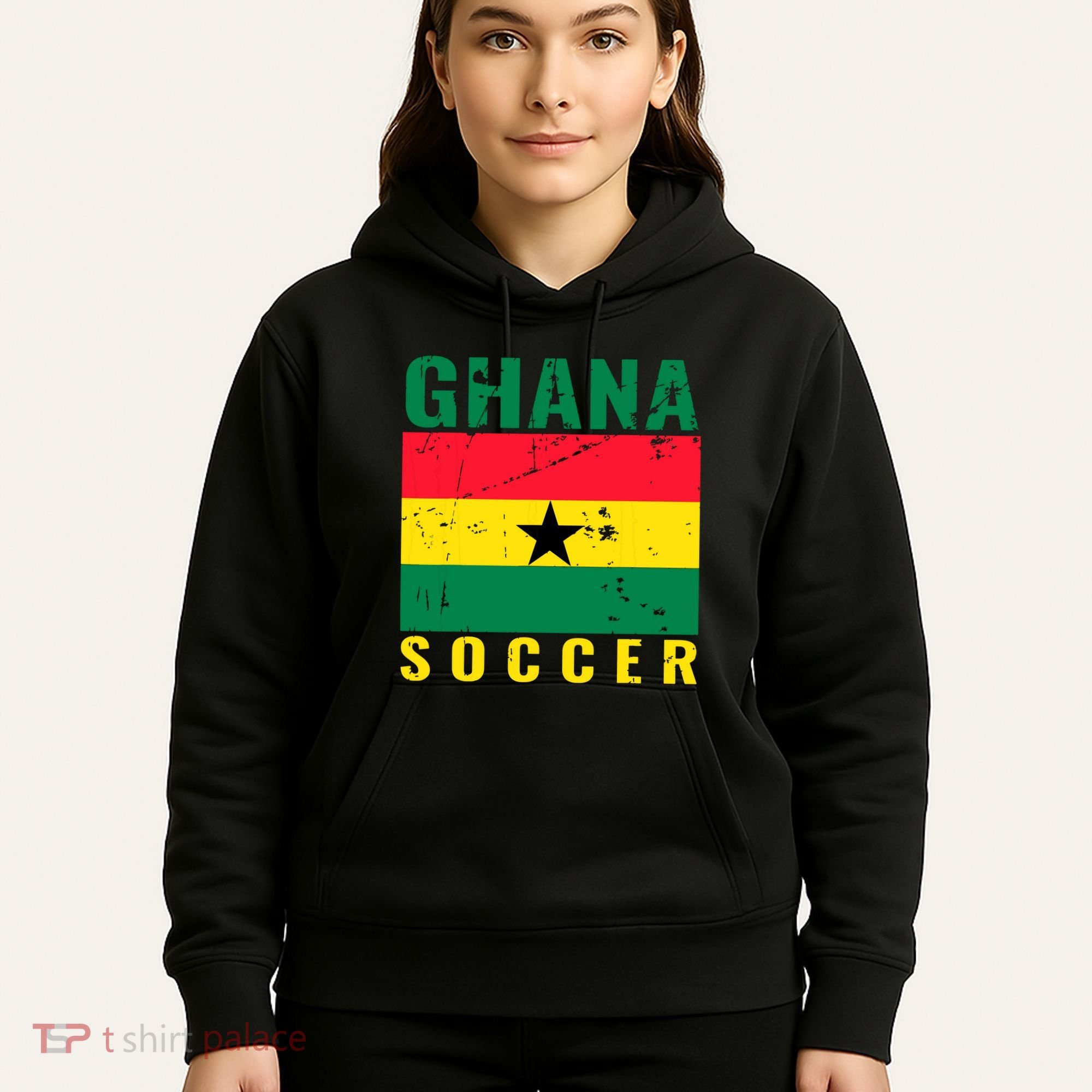 Ghana Soccer Ghana Flag T Hoodie