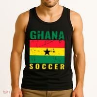 Ghana Soccer Ghana Flag T Tank Top thumb 3
