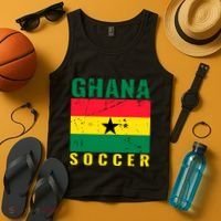 Ghana Soccer Ghana Flag T Tank Top thumb 4