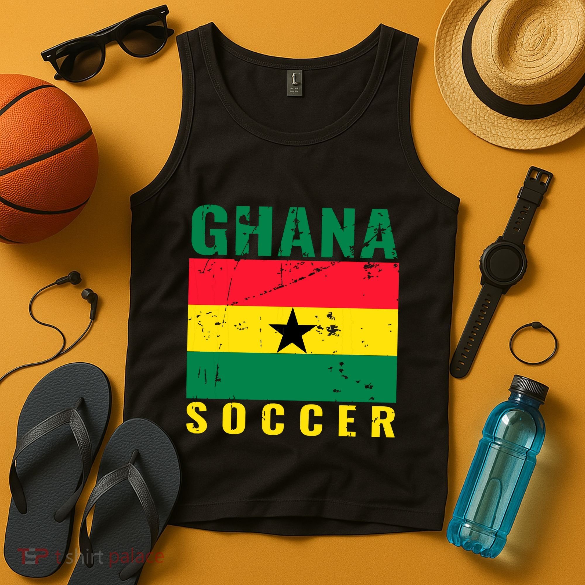 Ghana Soccer Ghana Flag T Tank Top