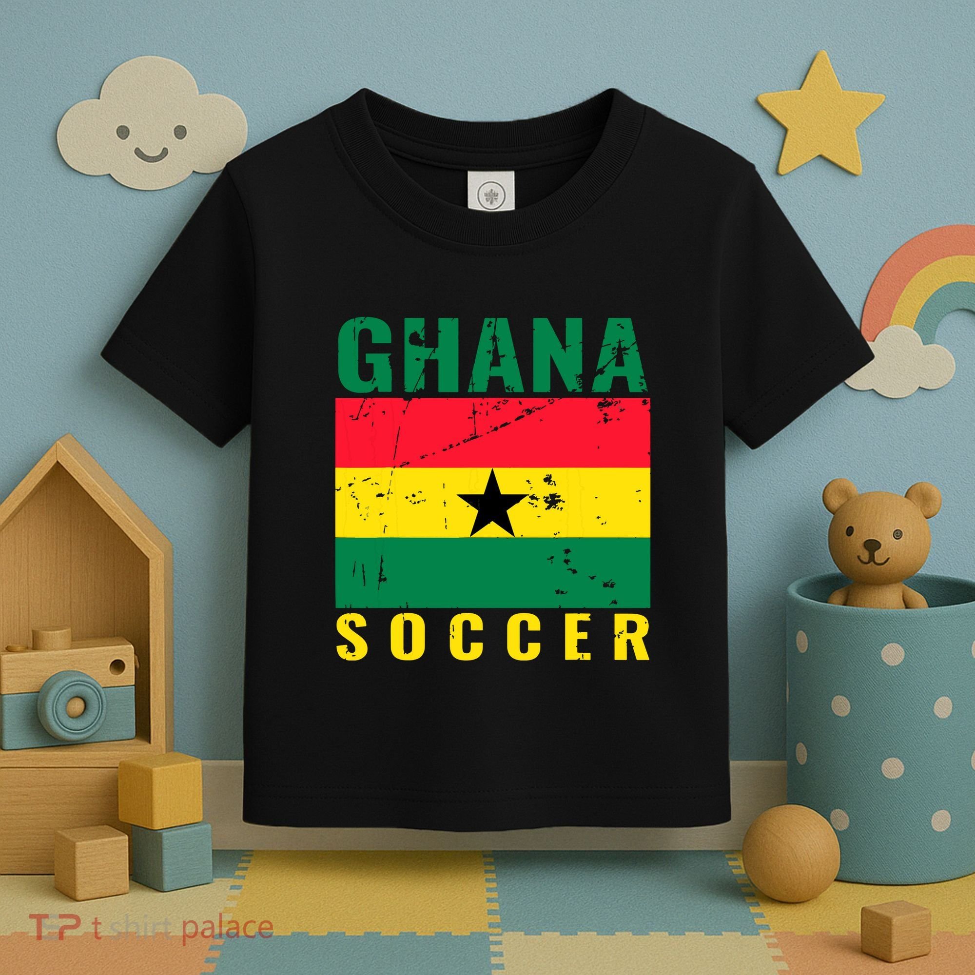 Ghana Soccer Ghana Flag T Toddler T-Shirt