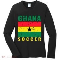 Ghana Soccer Ghana Flag T Women's Long Sleeve Shirt thumb 0
