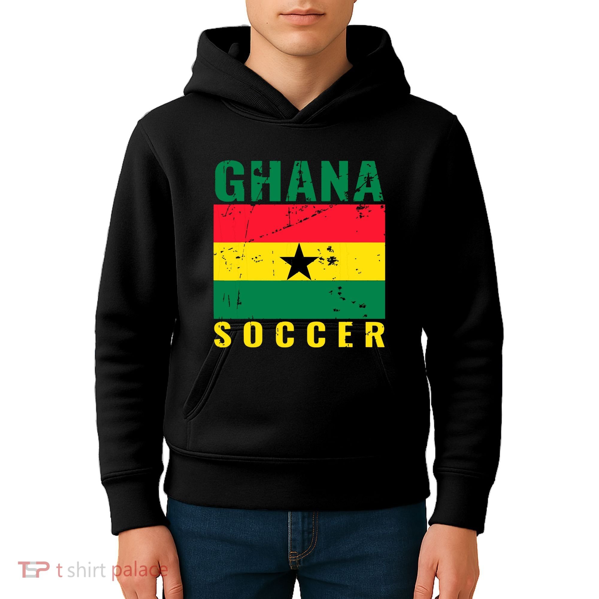 Ghana Soccer Ghana Flag T Kids Hoodie