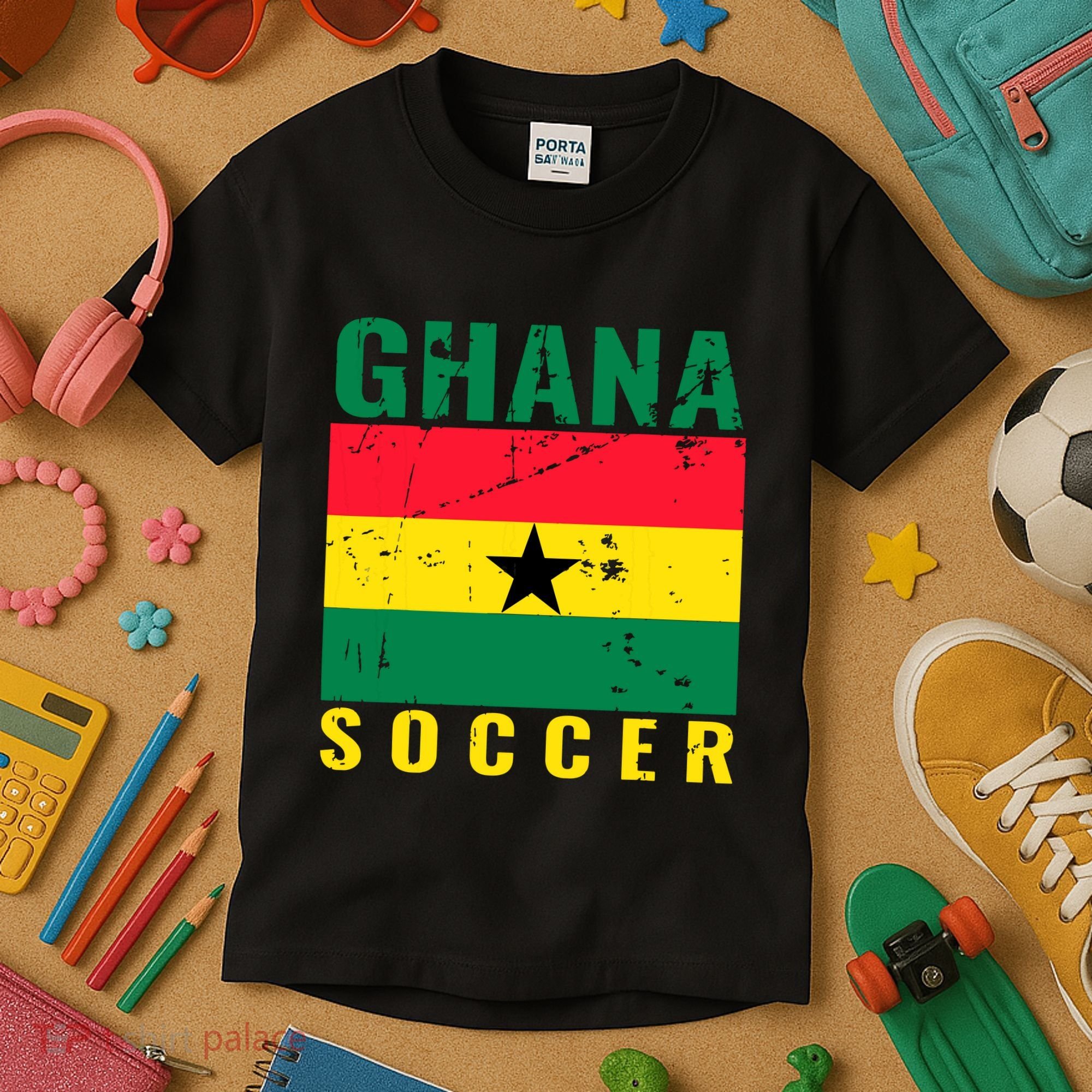 Ghana Soccer Ghana Flag T Kids T-Shirt
